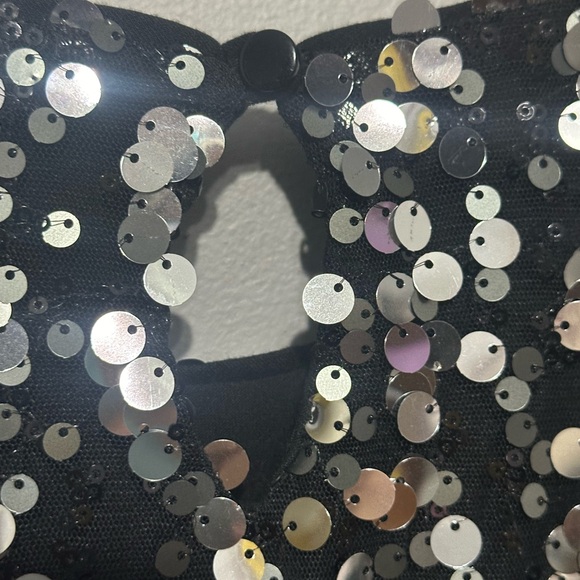 Girl’s Zunie Sleeveless Sequin Black/Silver Dress Size 16 EUC!! - Picture 5 of 13